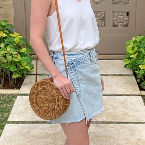 Abercrombie & Fitch Dresses & Skirts - Abercrombie Asymmetrical Jean Skirt